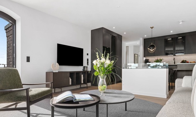 List Wohnung | Luxuriöses Penthouse mit Balkon, Meerblick und Sauna in List auf Sylt