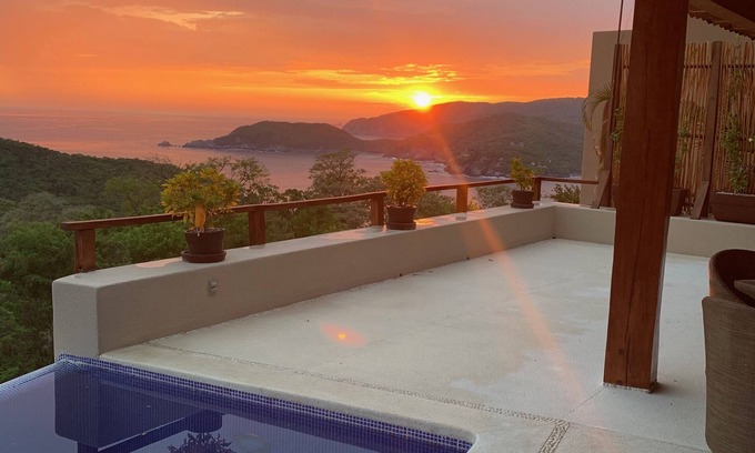 Cerro del Vigia Haus | Luxuriöse Ferienhaus, Meerblick, Strand zu Fuß erreichbar, privater Pool!