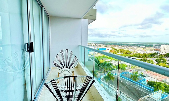 Boston Wohnung | Luxury barranquilla norte, 3 private parking pools gym portería24 hours