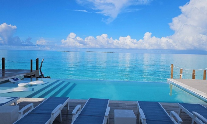 Tar Bay Haus | Luxury beachfront home, Heated private pool, Five King suites w/ ensuite baths!