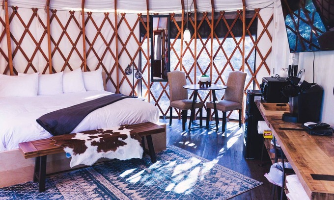 Escalante Resort | Luxury Glamping Yurt Resort Between National Parks with desert mountain views, close to hiking trails, slot canyons, off-roading and more!