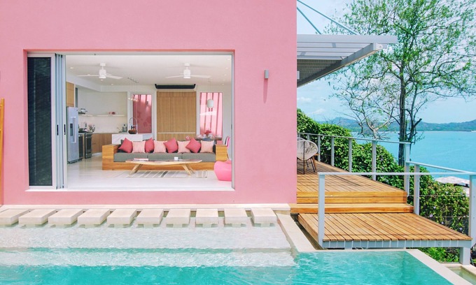Playa Flamingo Haus | Villa Fugata Flamingo Neues Luxushaus auf einem Hügel über dem Pazifik