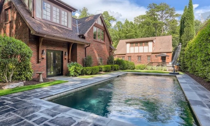 Buckhead Haus | Luxury/Private Guesthouse with a Pool in ATL - Garage Parking Pet Friendly!