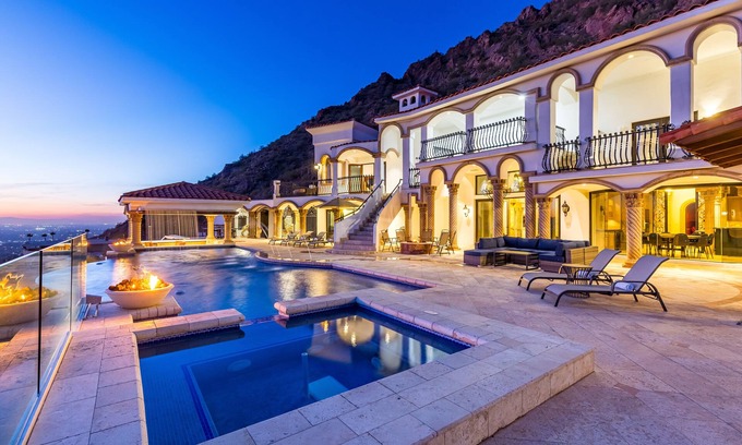 Camelback East Haus | Altitude Adjustment - Mountaintop Villa w/ pool, spa, movie theater, & More!