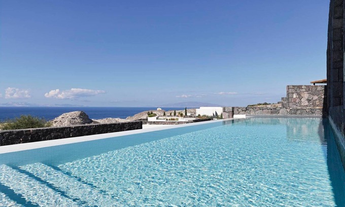 Oia Villa | Luxury Santorini Villa | Villa Sirens Song | 3 Bedrooms | Private Infinity Pool with Stunning Sea Views | Furnished Outdoor Area | Oia