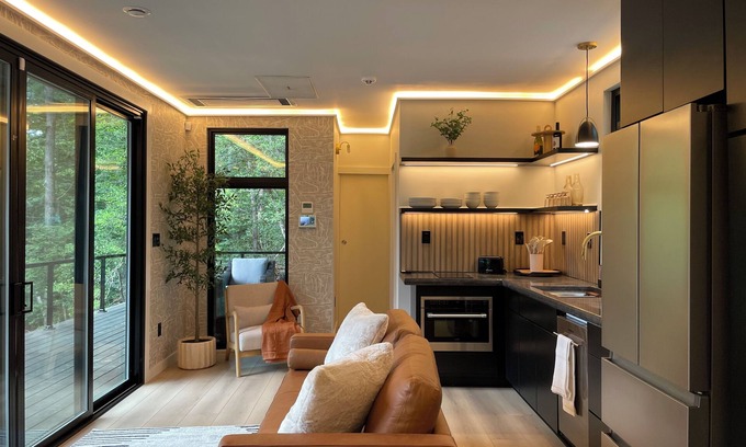 Wilkesboro Haus | Luxury Shipping Container Home- River Access- Modern Comfort in Nature