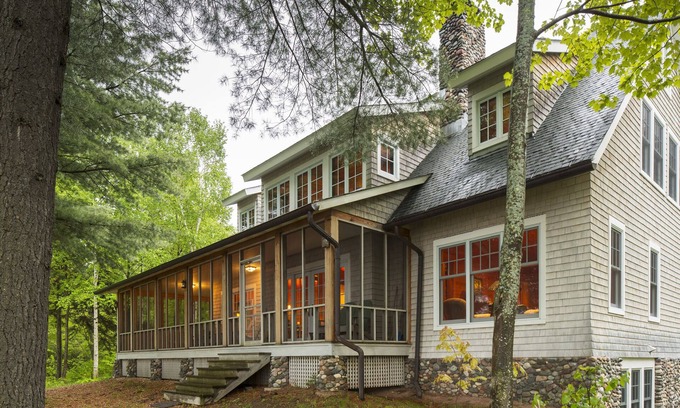 La Pointe Hütte | Madeline Island Cottage mit Blick auf Apostle Islands