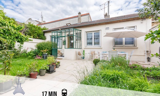 Le Blanc-Mesnil Haus | Maison Familiale Calme Avec Jardin et Barbecue