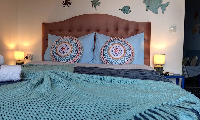 Leptokaria Wohnung | Mana Mia ! Sleep by the Gods, Wake by the Sea – 1BD apt Seaview Escape