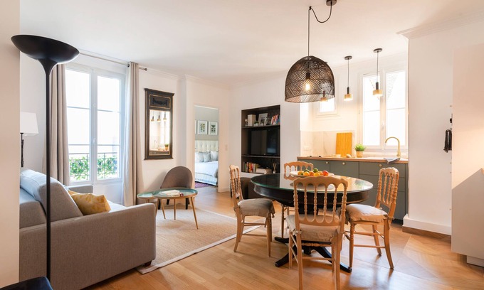 4th Arrondissement Wohnung | 100% legale Marais 2BR / 2BA mit AC, bis zu 6 Gäste
