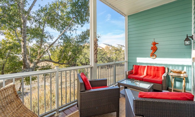 Waters Edge Haus | Marsh & River Views, Large Screen Porch, Community Pool & Dock - Crawdads Sing