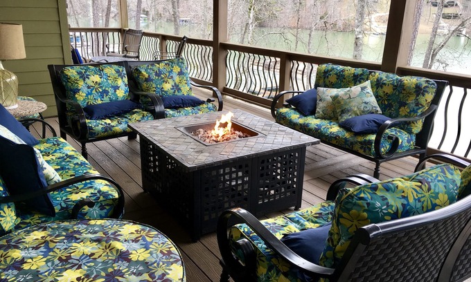 Big Creek Haus | 8BR / 7. 5Bad 2 Story Dock, 2 Kit, 5 Suiten, Feuerstelle, Seeufer, 2 Eismaschinen