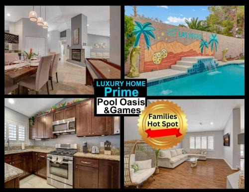 Las Vegas Haus | Mirage Pool House - Heart of LV, Swimming Pool, Games, heavenly relaxation