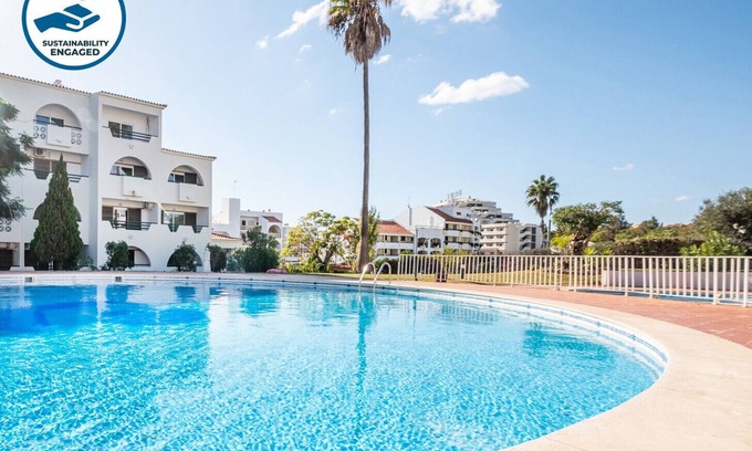 Areias de Sao Joao Wohnung | Modern 1BR w/ Pool & A/C Near the Beach