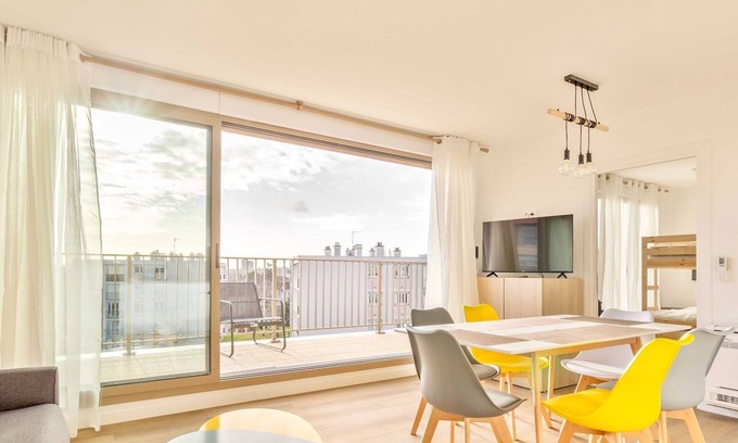 Champigny-sur-Marne Wohnung | Modernes Apt. mit Balkon-6P-In der Nähe von Disney/Paris