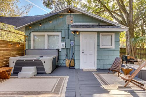 Bradenton Haus | Modern-Boho Bradenton Bungalow with Private Hot Tub!