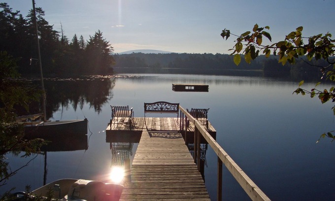 Mount Desert Haus | Modernes Lake House in einer abgelegenen Bucht am Long Pond, Mount Desert Island!