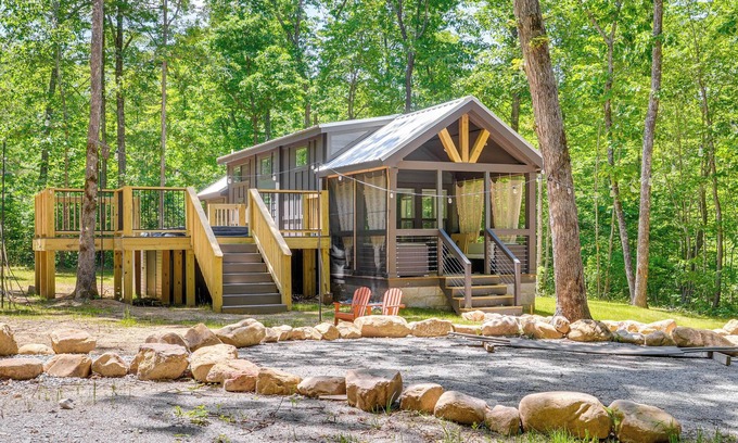 Monteagle Kabine | Monteagle Cabin w/ Swim Spa, Sauna & Fire Pit!