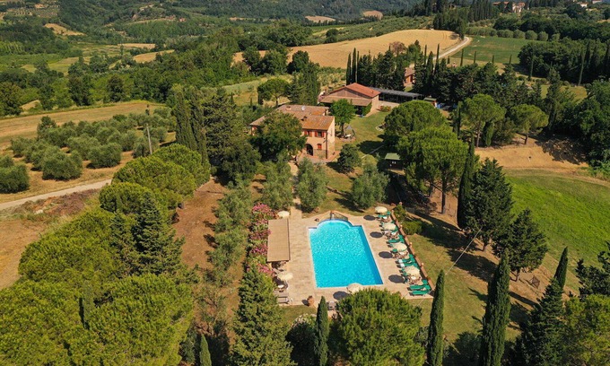 Peccioli Wohnung | Montelopio 6 - Ferienwohnung mit Pool im Chianti, Toskana