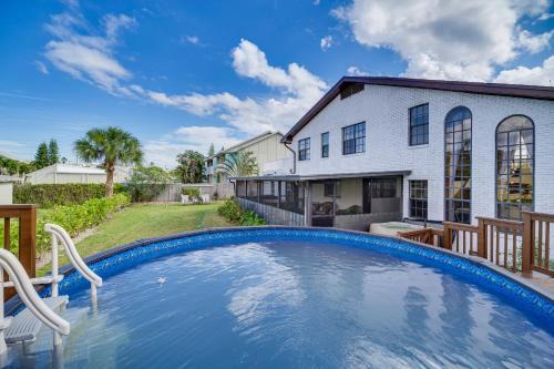 Cocoa Beach Villa | Moon Beach Manor with Private Pool and Hot Tub!