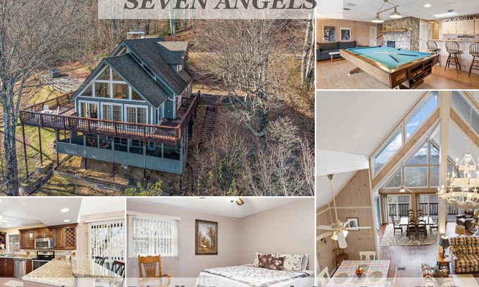 Seven Devils Haus | Mountain View, Pool Table, Deck, Game Room, Wet Bar