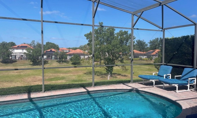 Florida Central Atlantic Coast Villa | Near Disney World - Private pool overlooking lawn - Games Room, 4 bedrooms