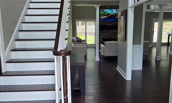 Acworth Haus | Near LakePoint! Spacious 3-Story Retreat