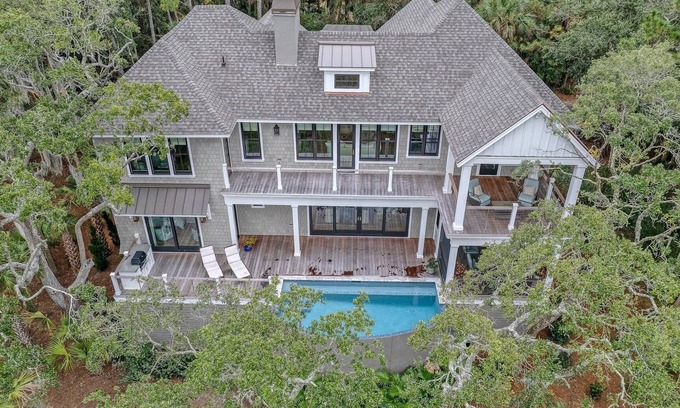 Vanderhorst Plantation Haus | New Build, pool, marsh views