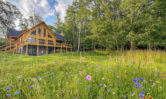 Waterfront Greens Haus | New: Charming Cabin Home with Free Golf + More