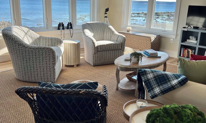 Stockton Springs Hütte | New Oceanfront Cottage, Acadia Camden Belfast Region