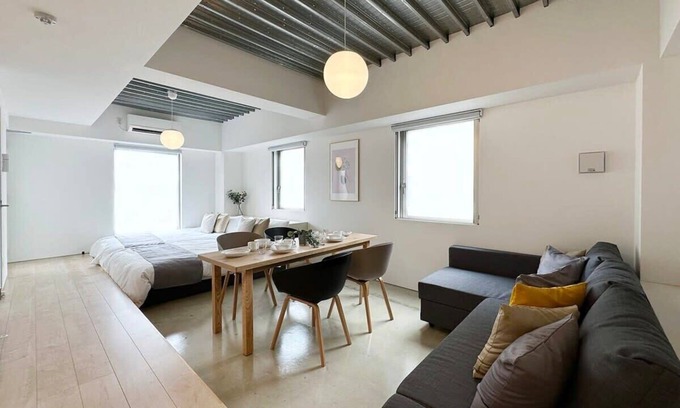 Hiroshima City Centre Wohnung | New Studio Apt in the City Center for 6Ppl