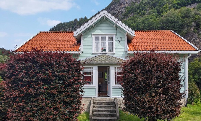 Kvinesdal Haus | Schönes Haus in Feda mit Panoramablick