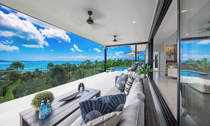 Whitsundays Haus | 'Nine Islands' Airlie Beach Luxury Holiday Home with ocean views