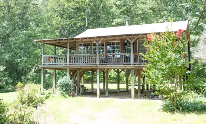 Dewitt Kabine | No Fees 2BR Cabin Tucked Away on Private Lake