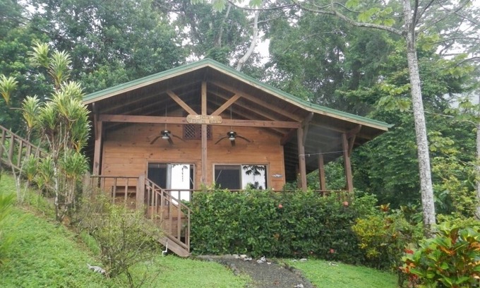 Uvita Kabine | Panoramablick auf das Meer und den Dschungel von Casita ... WI-FI plus Ausstattung 5 Sterne!