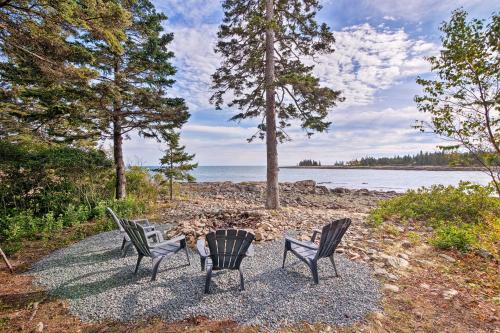 Prospect Harbor Haus | Oceanfront Prospect Harbor House with Deck, View