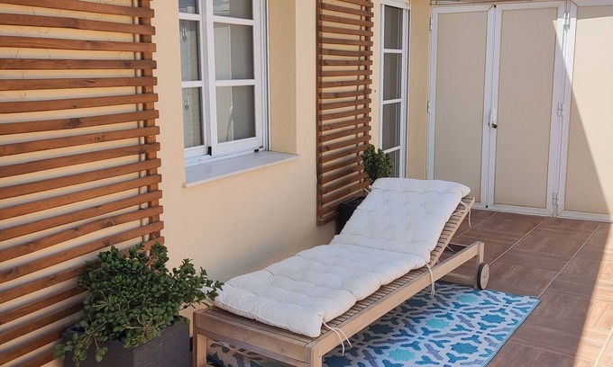 Torre del Mar Wohnung | OLIMPO PENTHOUSE MIT POOL UND GRILL, MIT MEERBLICK 5 MINUTEN VOM STRAND ENTFERNT