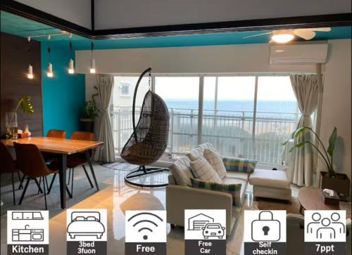 Onjuku Wohnung | Onjukuオシャンビューアジアントロピカル貸し切り御宿駅5分海岸2分