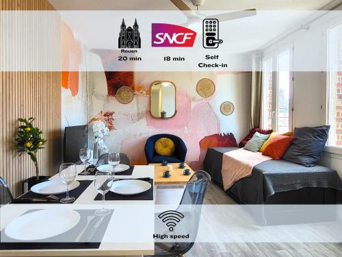 Caudebec-les-Elbeuf Wohnung | Oxygen - Lumineux deux-pièces à 20min de Rouen