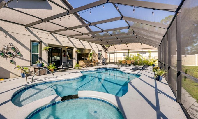 Palm Coast Haus | Palm Coast Paradise Pool, Spa and Outdoor Kitchen