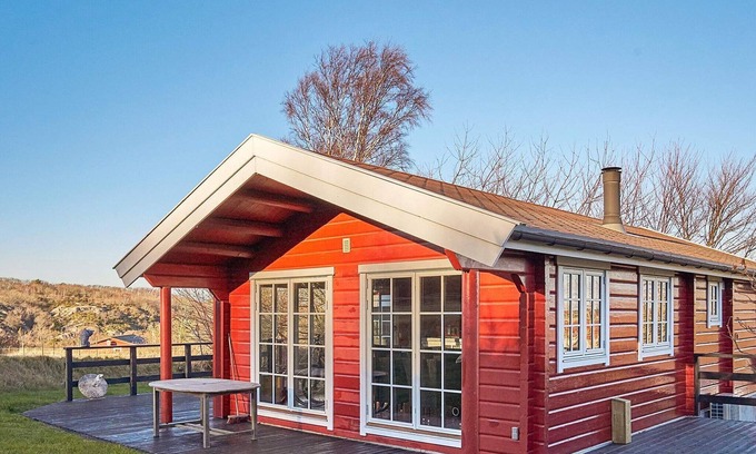 Sandvig Haus | Panoramisches Blockhaus in Sandvig-By Traum