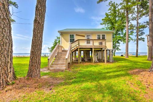 Hobucken Haus | Paradise Point Pamlico River Home with Dock and View