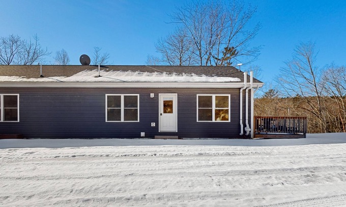 Dedham Haus | Peaceful duplex with private deck, peaceful views, grill, & private W/D