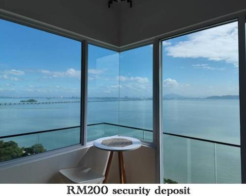 Kampung Sungai Nibong Wohnung | Penang Seaview Apartment up to 11 pax