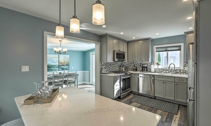 Revere Haus | Pet-Friendly Revere Getaway, Steps from the T!