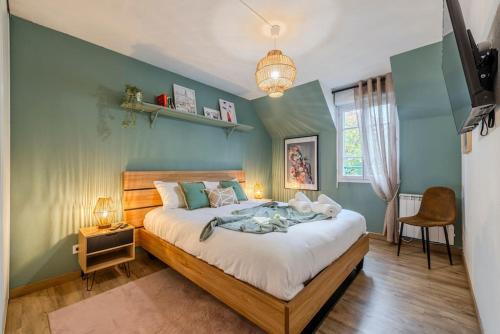 Magny-le-Hongre Haus | Phantasia by Kleidos, 10 min de Disney! Jolie Maison Familiale 6P, 2 chambres, Terrasse, Parking