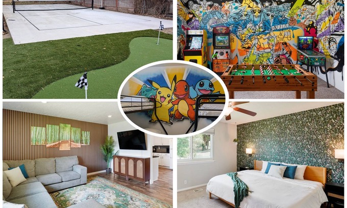 Lakeview Haus | Pickleball, Golf, Arcade, Sleeps 15 people! Near Mountains, Ski Resorts, BYU/UVU