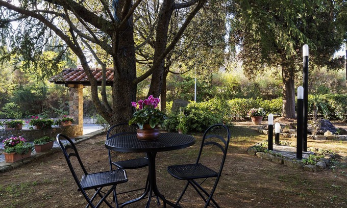 San Quirico d'Orcia Haus | Podere La Rosa, Wohnung in offener Landschaft, aber 5 Gehminuten vom Zentrum entfernt.