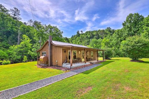 Marshall Haus | Porch and On-Site Creek Marshall Cabin Retreat