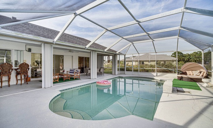Port Saint Lucie Haus | Port St Lucie Canal-Front Home w/ Heated Pool!